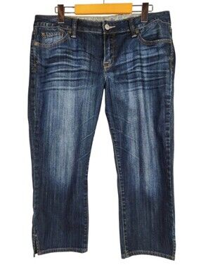 Lucky Brand Islander Lola Crop Jeans Capris Dark Waah Size 12/31